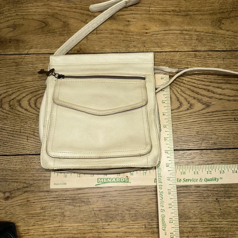 90's Y2K‎ Fossil Cream Pebbled Leather Crossbody Purse Bag | 75082 - Picture 10 of 10
